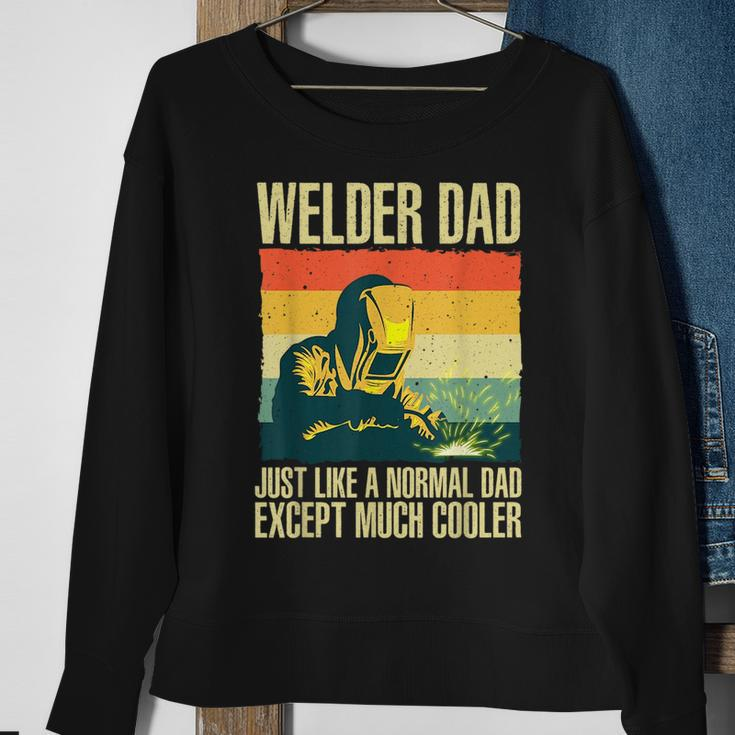 Cool Welding For Men Dad Ironworker Welder Pipefitter Worker Sweatshirt Gifts for Old Women
