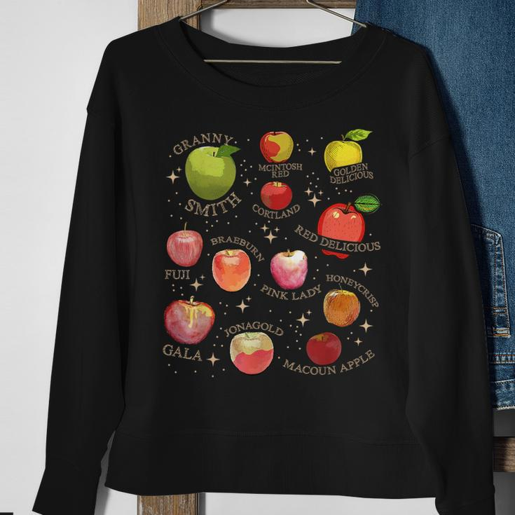 Cottagecore Apple Picking Crew Orchard Harvest Season Sweatshirt Gifts for Old Women