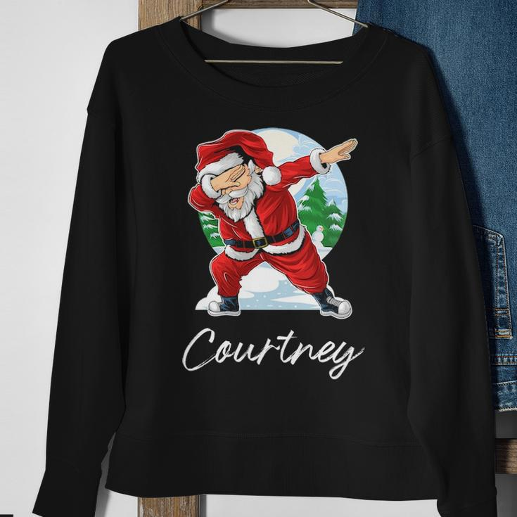 Courtney Name Gift Santa Courtney Sweatshirt Gifts for Old Women
