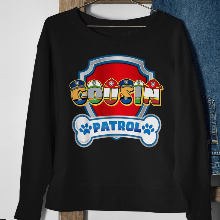 Cousin Of The Birthday Boy Dog Paw Family Decorations Party Sweatshirt Gifts for Old Women