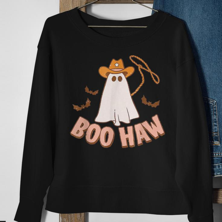 Cowboy Cowgirl Boohaw Retro Western Ghost Halloween Party Sweatshirt Gifts for Old Women