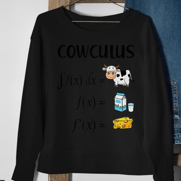 Cowculus Cow Milk Cheese Calculus Math Lovers Sweatshirt Gifts for Old Women