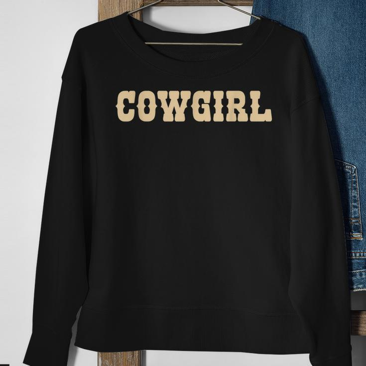 Cowgirl Aesthetic Y2k 90S Vintage Beige Brown Cute N Girl Sweatshirt Gifts for Old Women