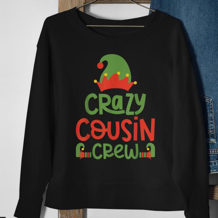 Crazy Cousin Crew Elf Christmas Party Family Matching Pajama Sweatshirt Gifts for Old Women