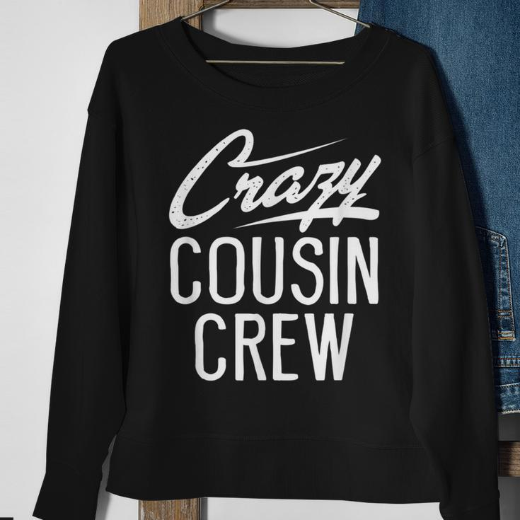Crazy Cousin Crew Family Matching Christmas Party Sweatshirt Gifts for Old Women