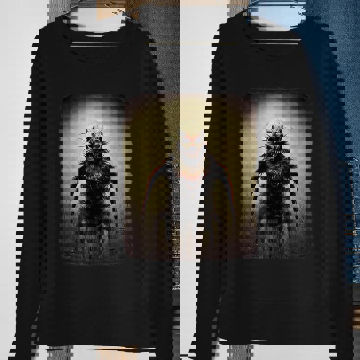 Creepy Clown Evil Scary Clown Insane Horror Halloween Scary Clown Sweatshirt Gifts for Old Women