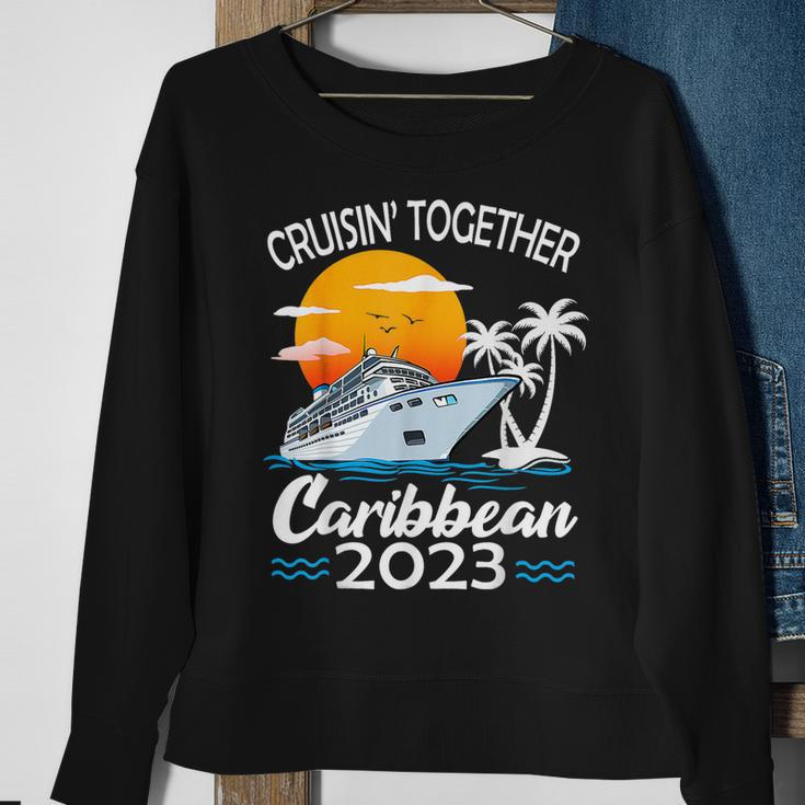 Cruisin Together Caribbean Cruise 2023 Family Vacation Sweatshirt Gifts for Old Women