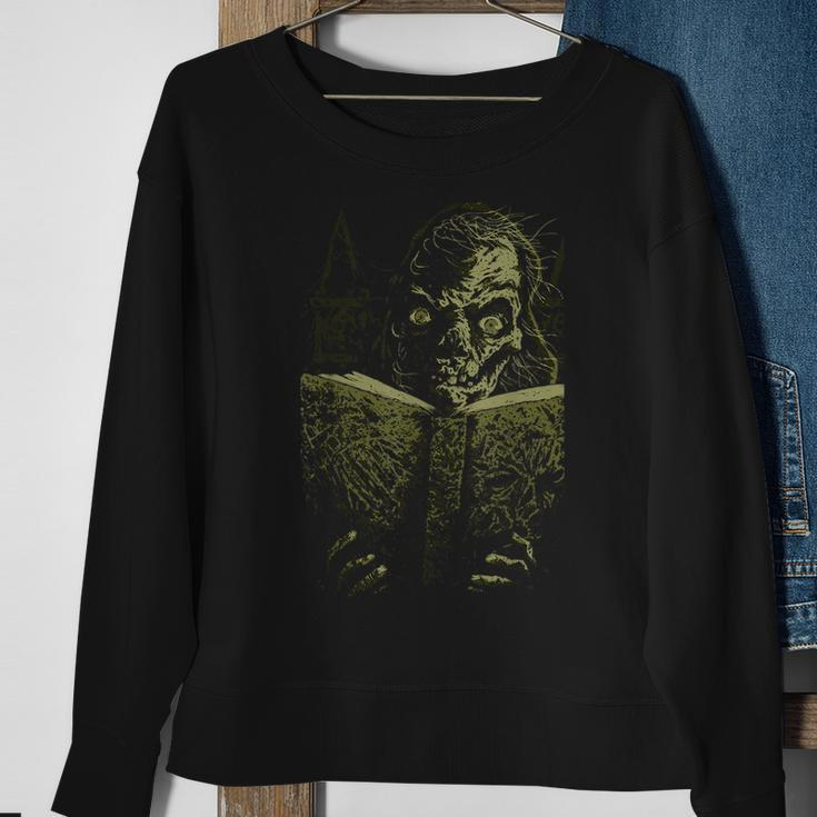 Crypt Dead Zombie Book Fairy Tales From The Evil Book Keeper Sweatshirt Gifts for Old Women