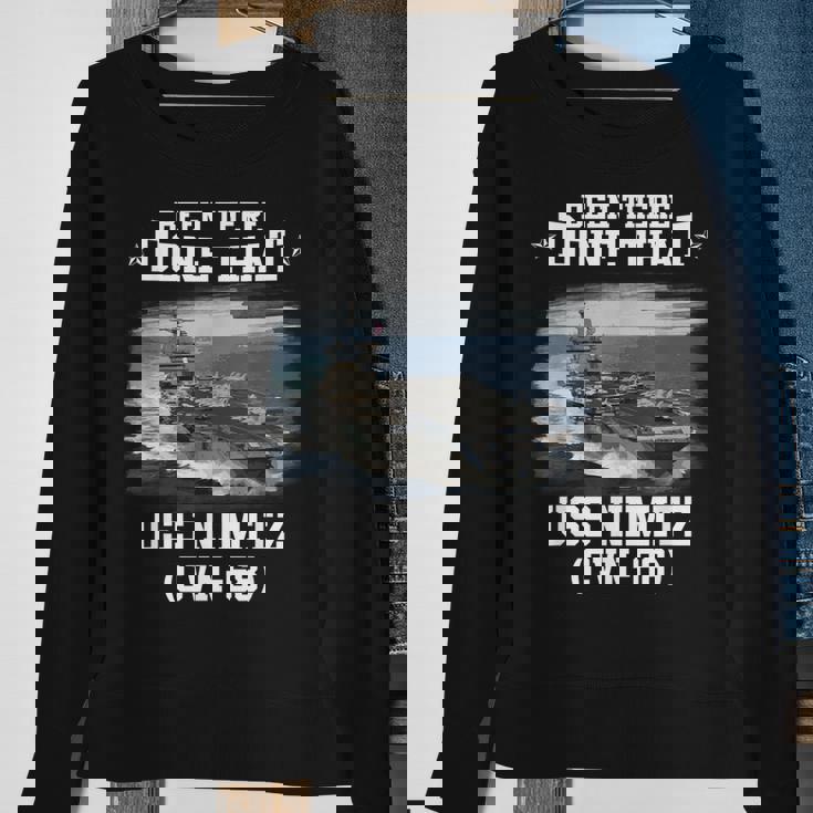 Cvn68 Uss Nimitz Navy Ships Sweatshirt Gifts for Old Women