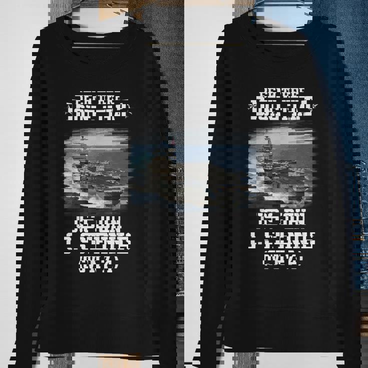 Cvn74 Uss John C Stennis Navy Ships Sweatshirt Gifts for Old Women