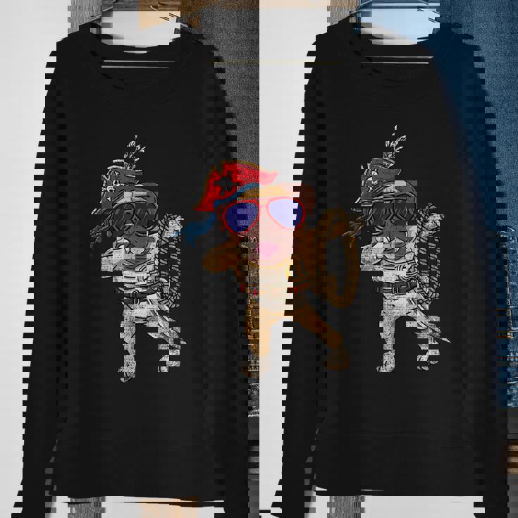 Dabbing Pirate Halloween Pug Vintage Gifts For Pug Lovers Funny Gifts Sweatshirt Gifts for Old Women