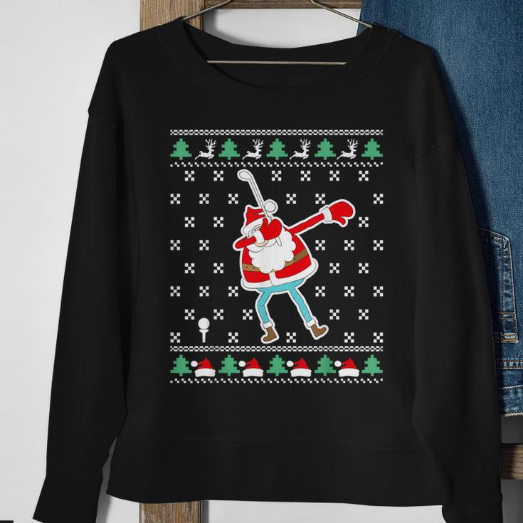 Dabbing Santa Golf Ugly Christmas Sweater Sweatshirt Gifts for Old Women