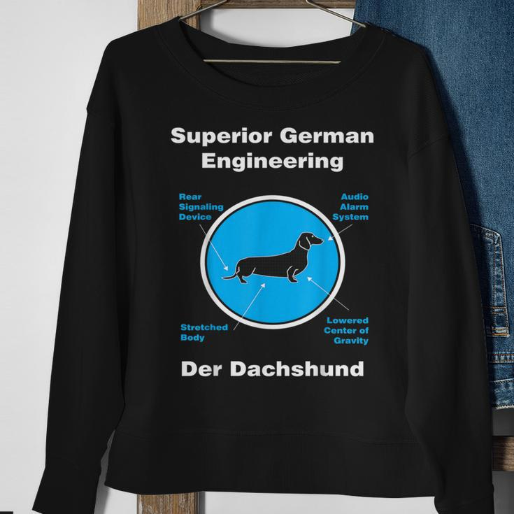 Dachshund Superior German Engineering Sweatshirt Gifts for Old Women
