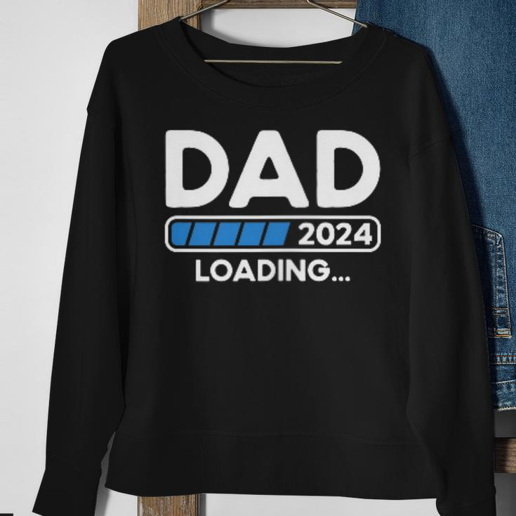 Dad 2024 Loading Pregnancy 2024 Father To Be Soon To Be Dad Sweatshirt Gifts for Old Women
