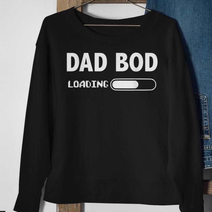 Dad Bod Loading Dad Pregnancy Announcement Sweatshirt Gifts for Old Women