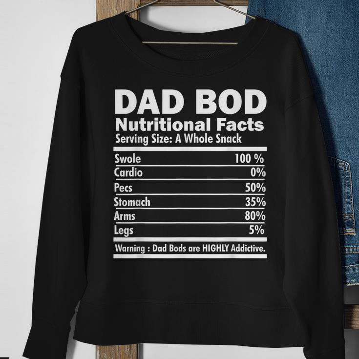 Dad Bod Nutritional Facts Funny Gifts For Dad Sweatshirt Gifts for Old Women