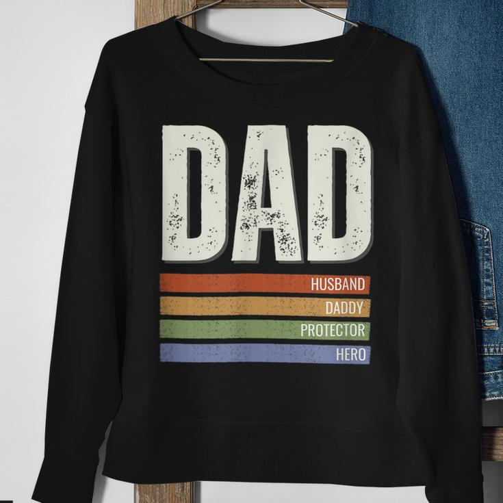 Dad Husband Daddy Protector Hero Gift Sweatshirt Gifts for Old Women
