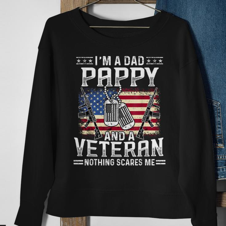 Dad Pappy And A Veteran Fathers Day Gift Gift For Mens Sweatshirt Gifts for Old Women