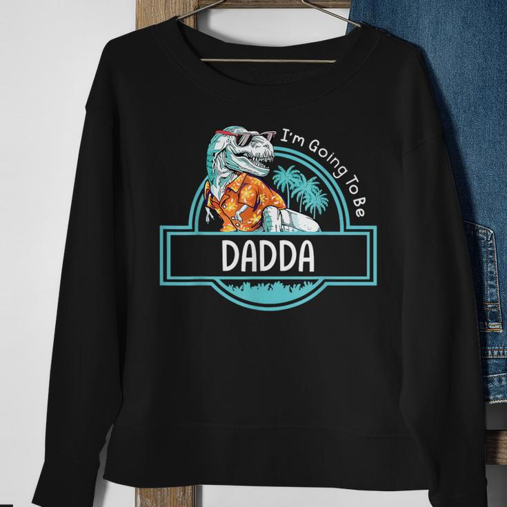 Daddy Dinosaur I'm Going To Be Dadda Baby Reveal 2024 Sweatshirt Gifts for Old Women