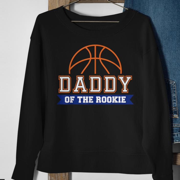 Daddy Of Rookie 1St Birthday Basketball Theme Matching Party Sweatshirt Gifts for Old Women