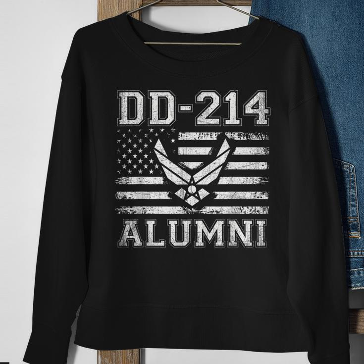 Dd214 Us Air Force Alumni Military Veteran Retirement Gift Sweatshirt Gifts for Old Women
