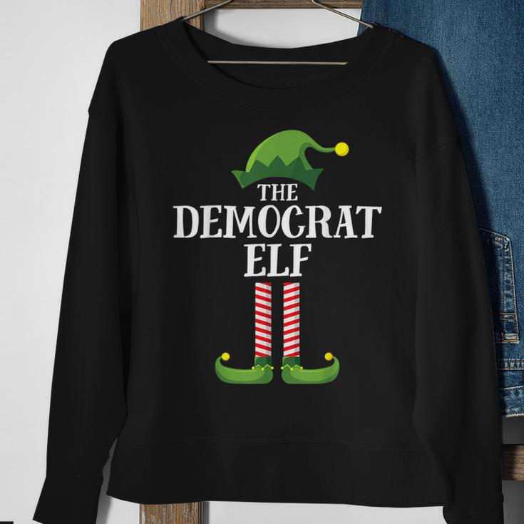 Democrat Elf Matching Family Group Christmas Party Sweatshirt Gifts for Old Women