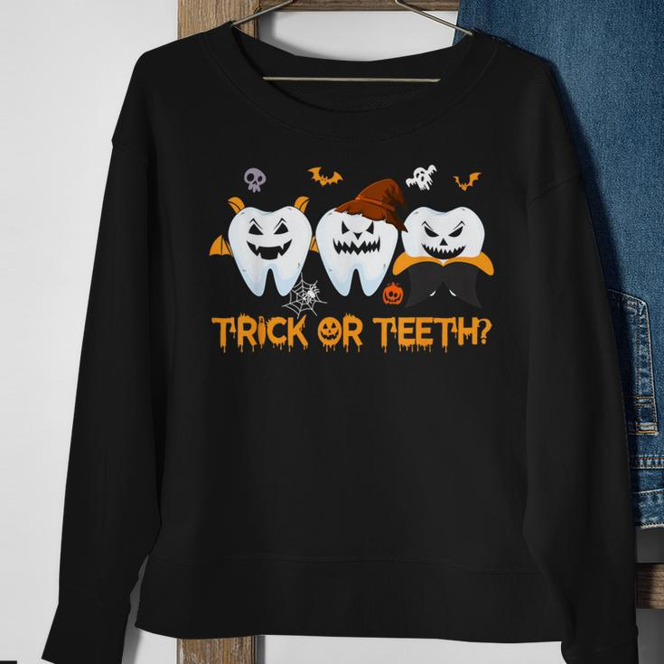 Dental Squad Trick Or Th Dentist Halloween Costume Sweatshirt Gifts for Old Women