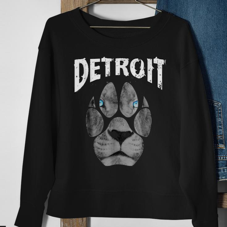 Detroit Football Fans 313 Lions 2018 Sweatshirt Gifts for Old Women