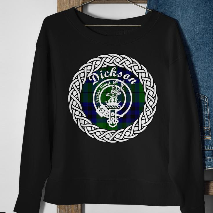 Dickson Surname Last Name Scottish Clan Tartan Funny Last Name Designs Funny Gifts Sweatshirt Gifts for Old Women