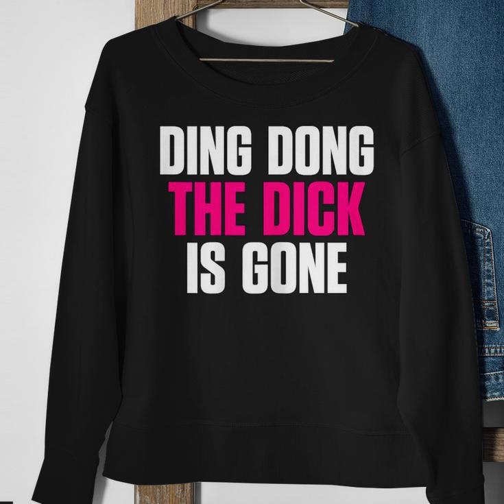 Ding Dong Divorce Quote Party Sweatshirt Gifts for Old Women
