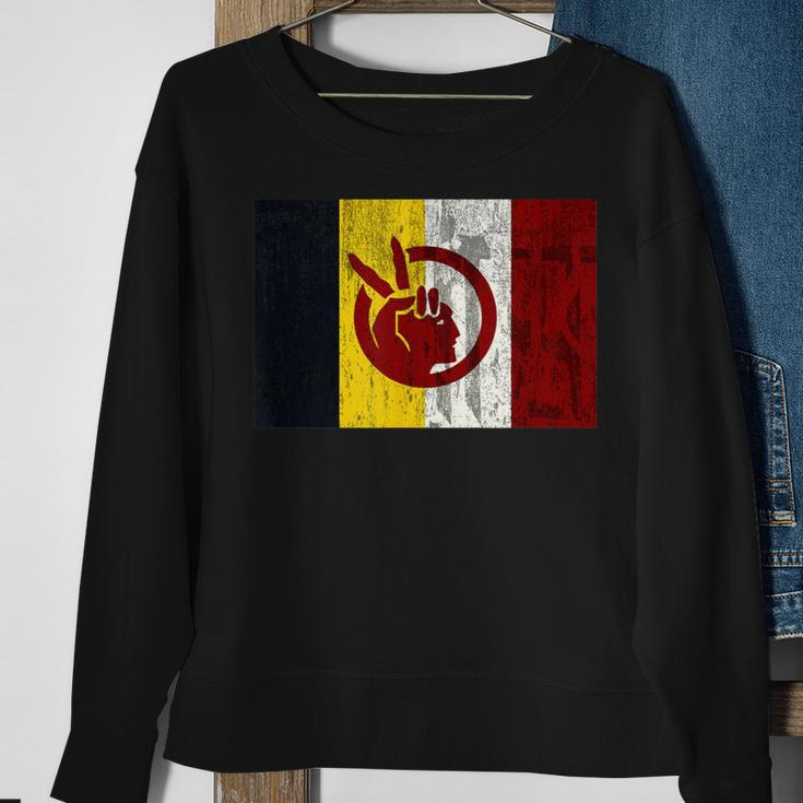 Distressed American Indian Movement Sweatshirt Gifts for Old Women
