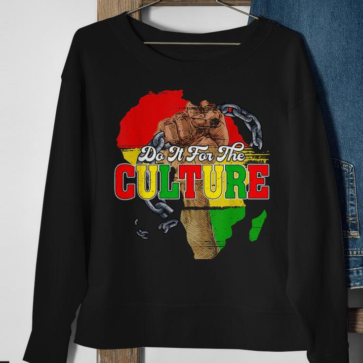 Do It For-The-Culture Junenth Map Black History Month Sweatshirt Gifts for Old Women