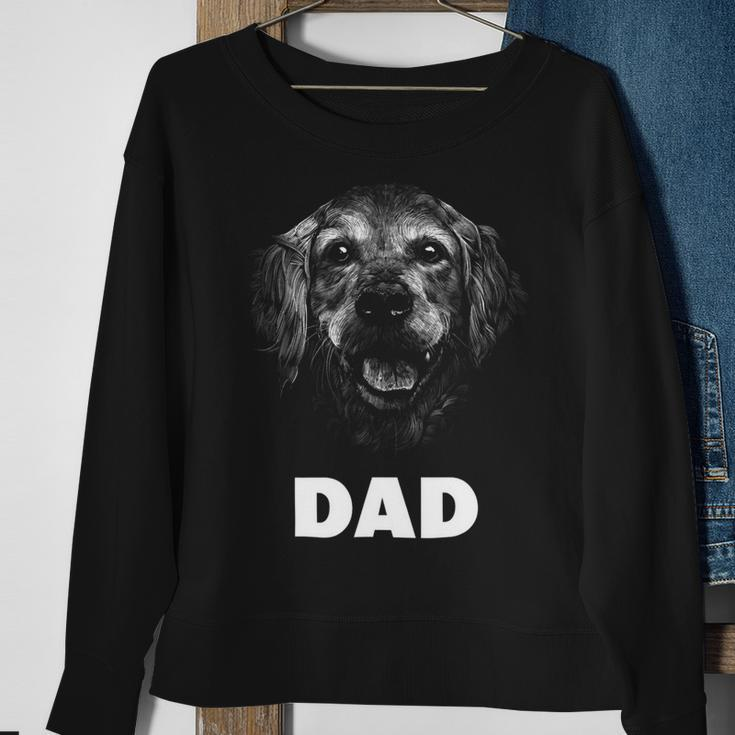 Dog Breed Face Lover Golden Retriever Dad Sweatshirt Gifts for Old Women
