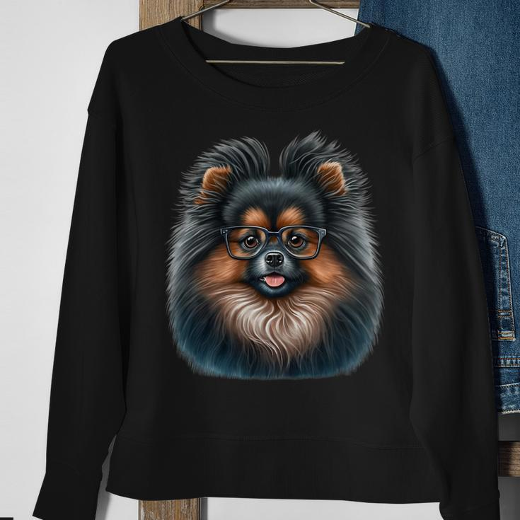 Dog Pomeranian Mom Dog Lover Sweatshirt Gifts for Old Women