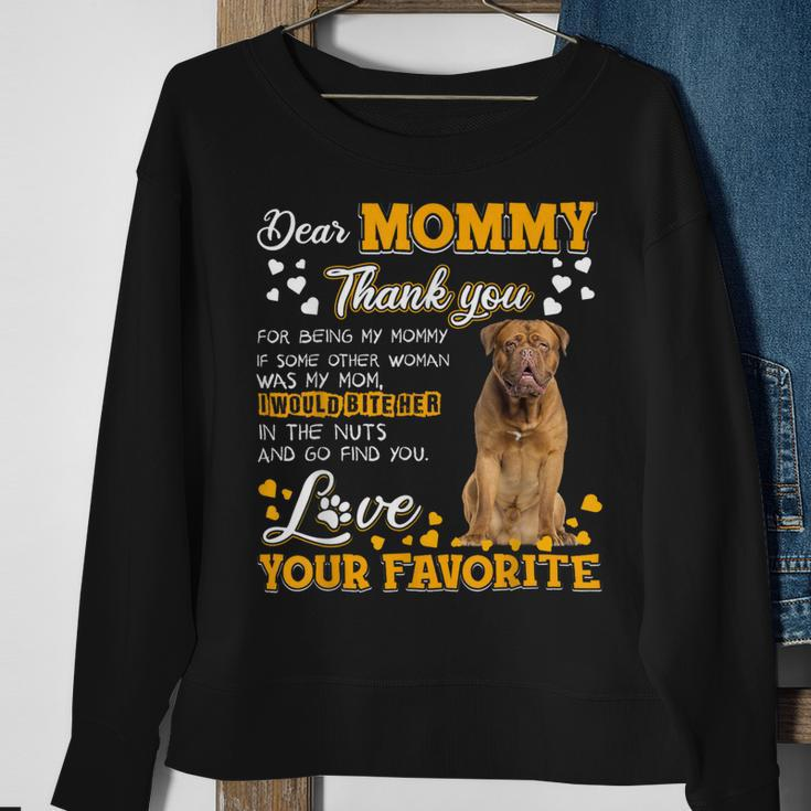 Dogue De Bordeaux Dear Mommy Thank You For Being My Mommy Sweatshirt Gifts for Old Women