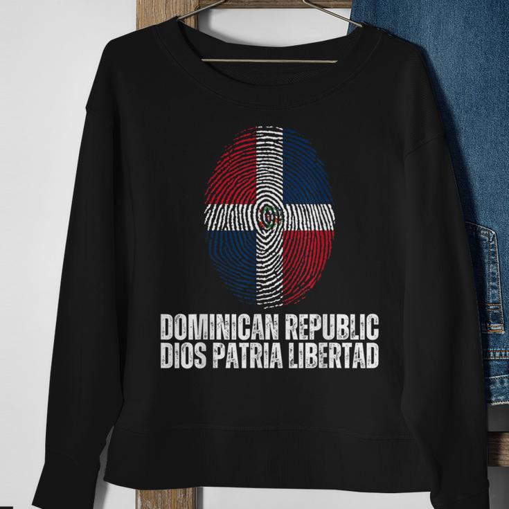 Dominican Republic Dios Patria Libertad Sweatshirt Gifts for Old Women