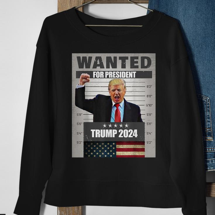Donald Trump 2024 Wanted For President -The Return Sweatshirt Gifts for Old Women