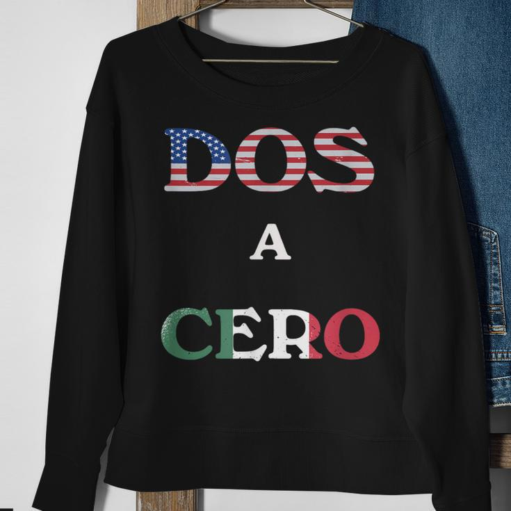 Dos A Cero Usa Vs Mexico Game By Flags Sweatshirt Gifts for Old Women