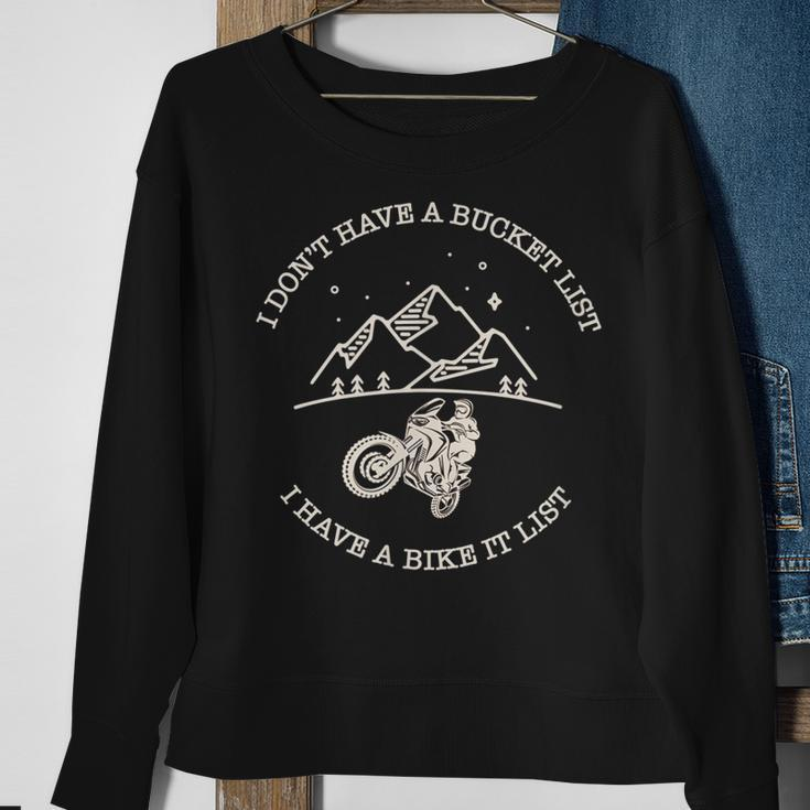 Dual Sport Motorcycle Adventure Rider Moto Sweatshirt Gifts for Old Women