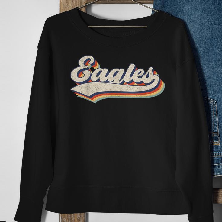Eagles Surname Eagles Name Personalized Vintage Retro Eagles Sweatshirt Gifts for Old Women