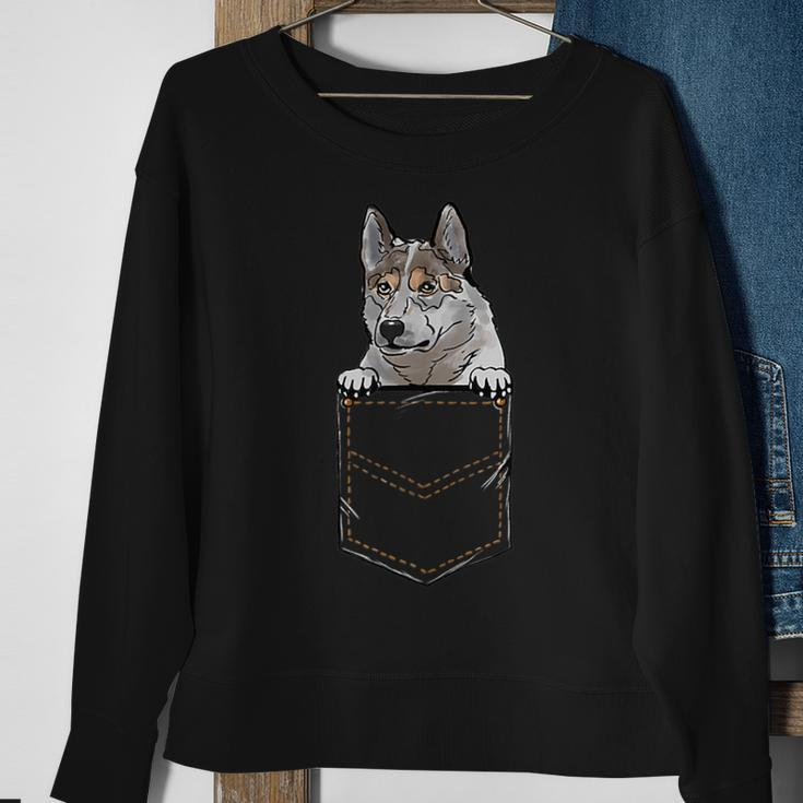 East-Siberian Laika Puppy For A Dog Owner Pet Pocket Sweatshirt Gifts for Old Women