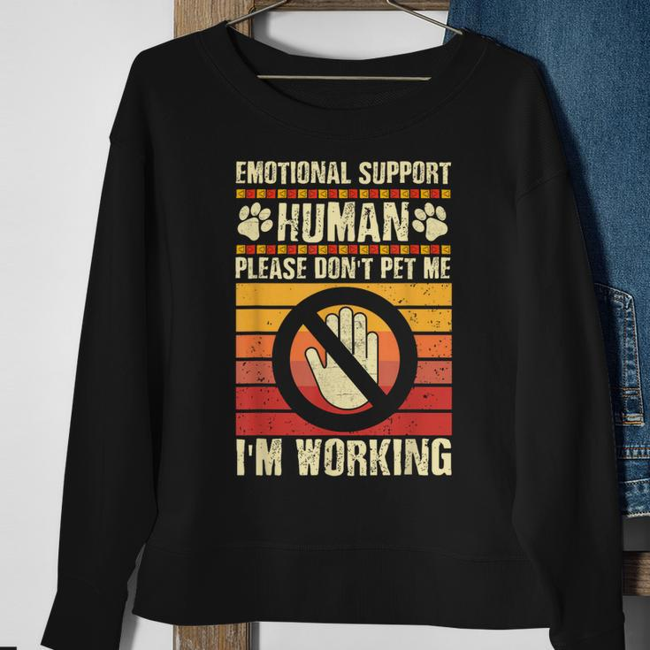 Emotional-Support Human Halloween Costume Do Not Pet Me Sweatshirt Gifts for Old Women