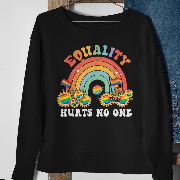 Equality Hurts No One Lgbt PrideGay Pride T Sweatshirt Gifts for Old Women