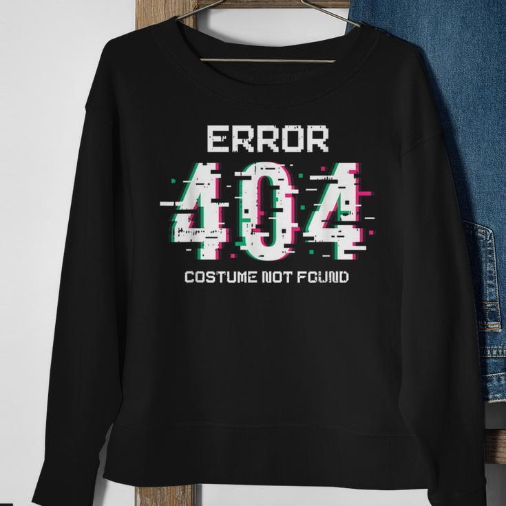 Error 404 Costume Not Found Halloween Coding Coder Sweatshirt Gifts for Old Women