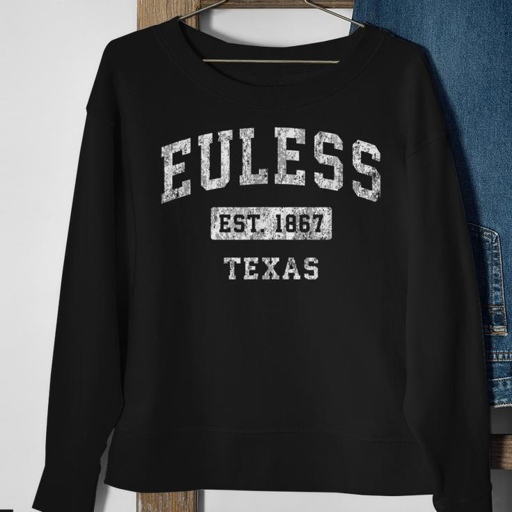 Euless Texas Tx Vintage Established Sports Sweatshirt Gifts for Old Women