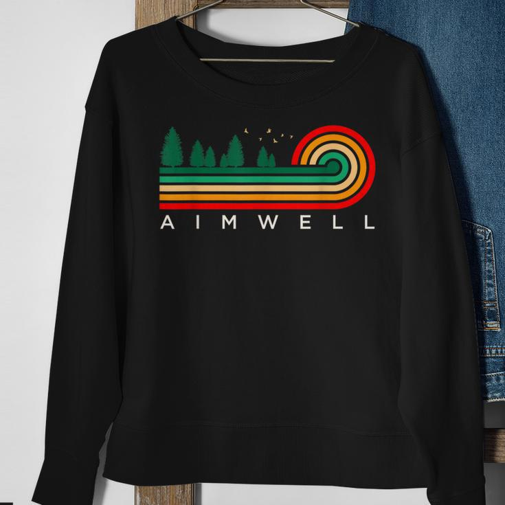 Evergreen Vintage Stripes Aimwell Louisiana Sweatshirt Gifts for Old Women