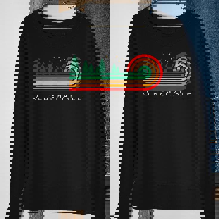 Evergreen Vintage Stripes Albemarle Louisiana Sweatshirt Gifts for Old Women
