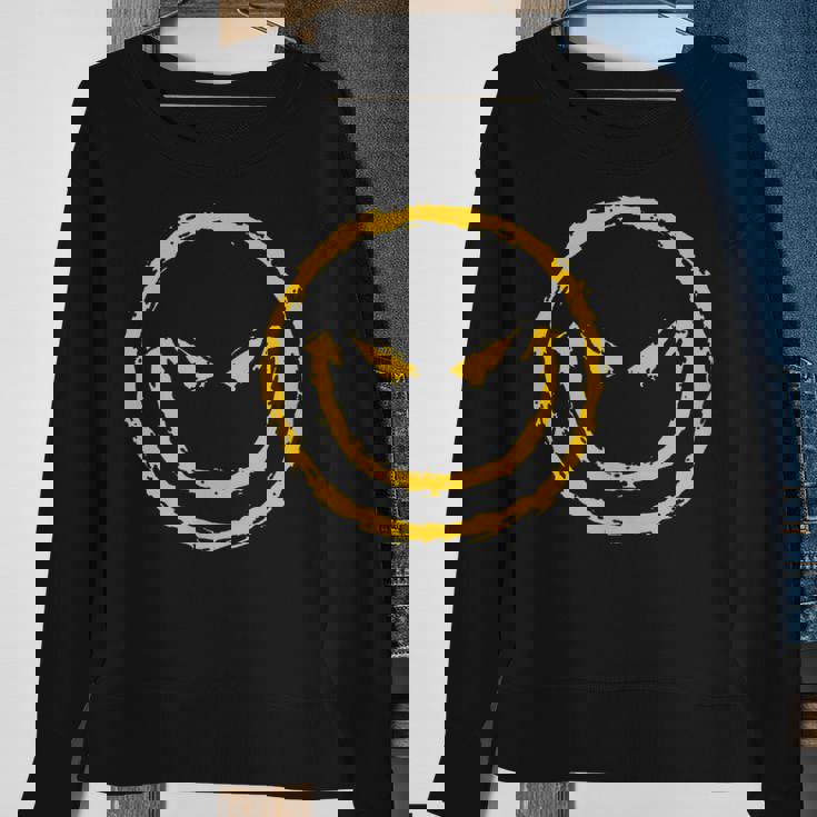 Evil Smiley Face Custom Funny Design 100 Cotton Sweatshirt Gifts for Old Women