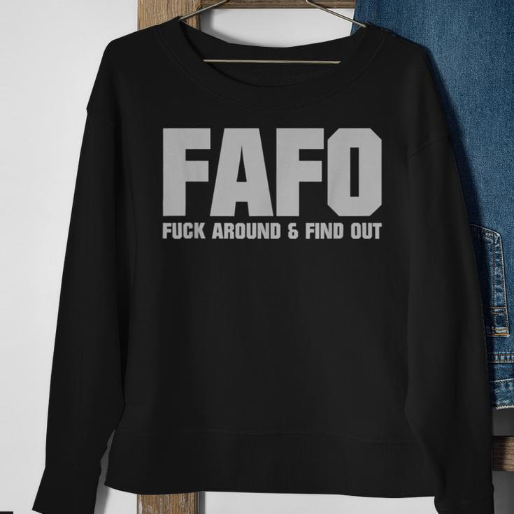 Fafo Fuck Around And Find Out Sweatshirt Gifts for Old Women