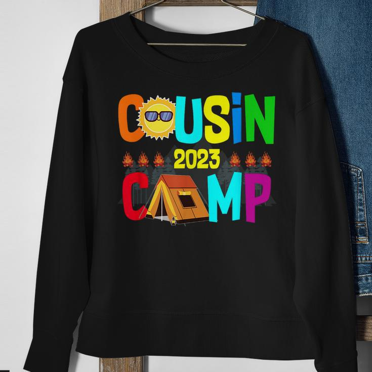 Family Camping Summer Vacation Crew Cousin Camp 2023 Sweatshirt Gifts for Old Women